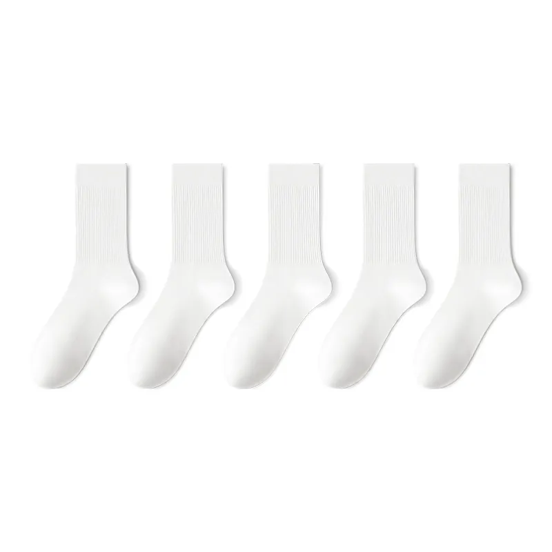 LUOLIAN Mid Calf Socks Women's 5 Pack-1