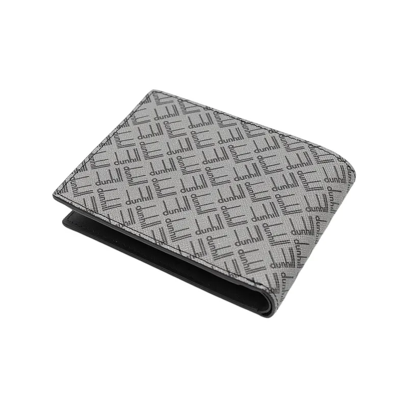 Dunhill Coated Canvas Wallet Men's Granite Gray-1