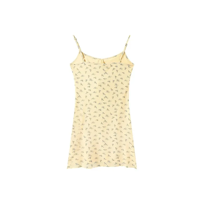 Mu Xiao Xin Slip Dresses Women's Yellow-1