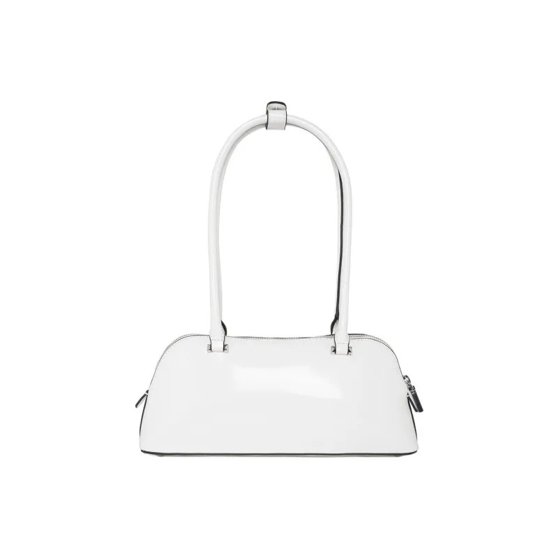 GUESS Artificial Leather Baguette Bag Shoulder Bag Medium Size Women's White-2