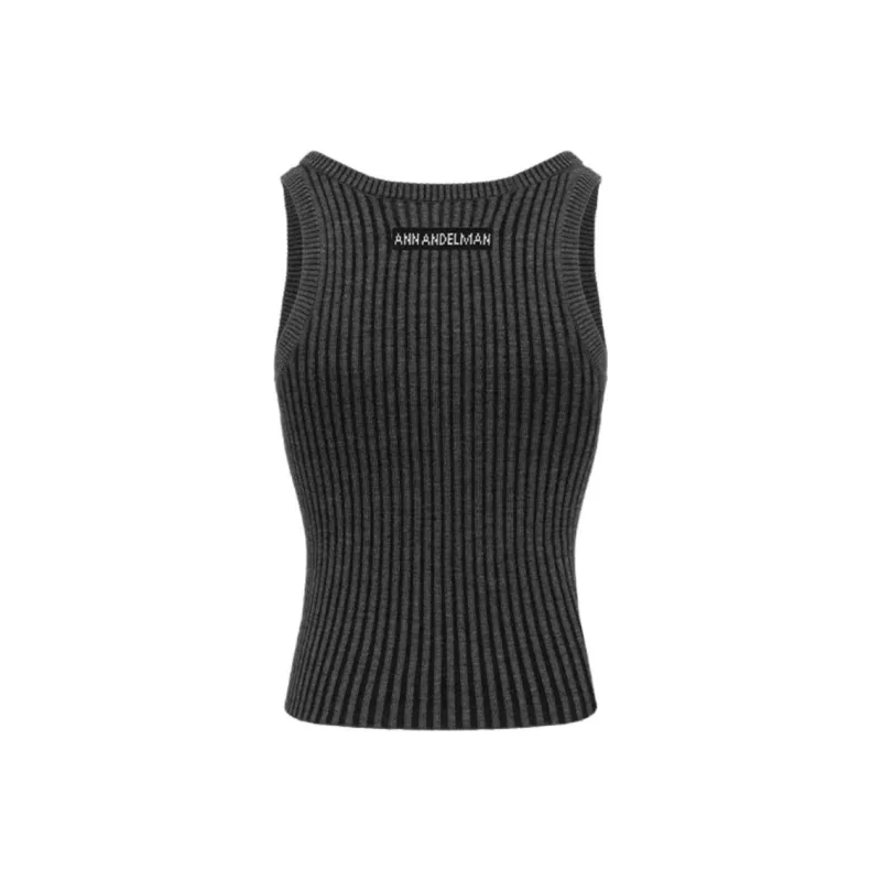 Ann Andelman Tank Tops Women's Dark Gray-1