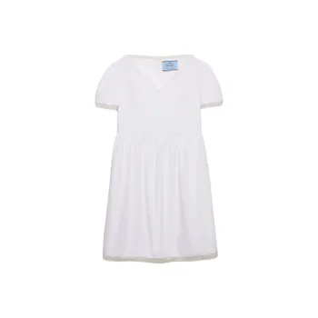 PRADA Short Sleeved Dress Women's White
