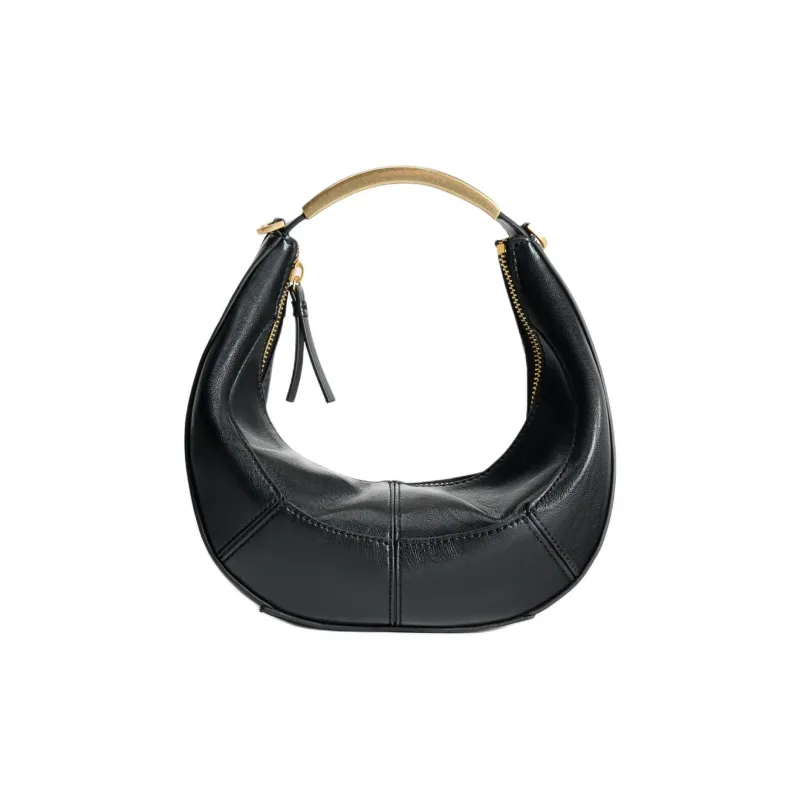 ZARA Polyurethane Handbag Women's Black-0