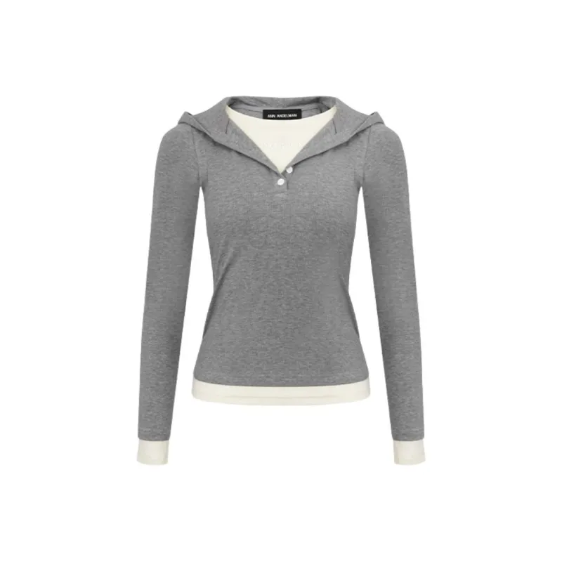Ann Andelman T Shirts Women's Gray-0