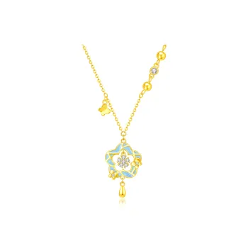 Lao Feng Xiang S925 Silver Necklaces Women's