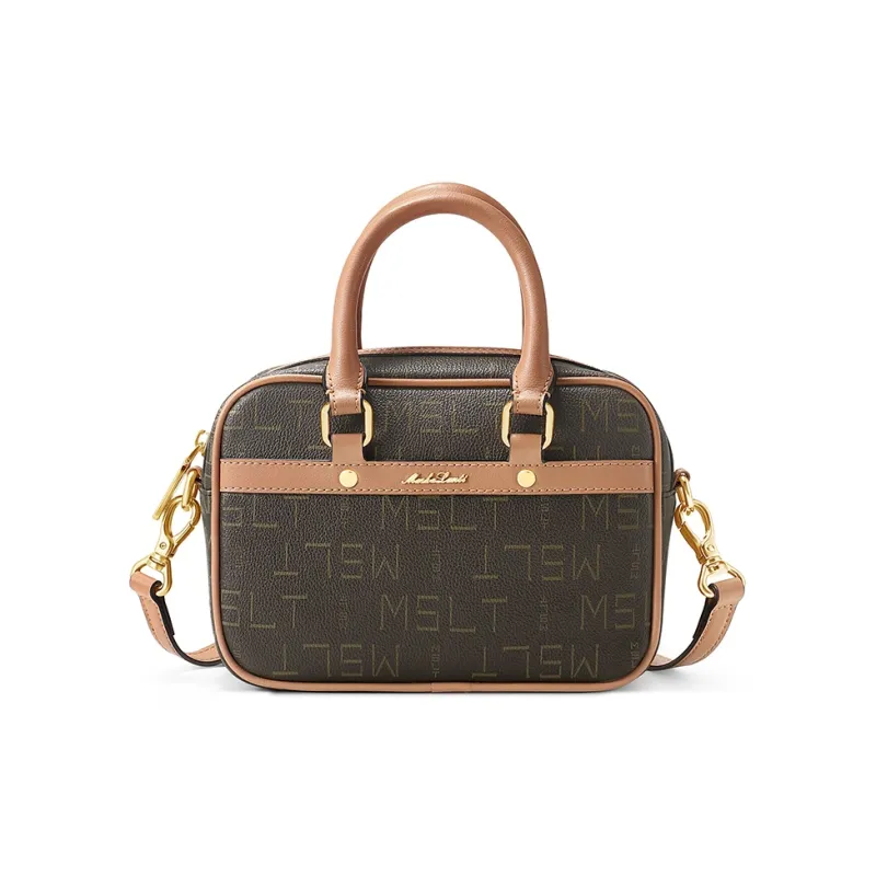 MashaLanti PVC Synthetic Leather Handbag, Crossbody Bag, Shoulder Bag Women's Coffee & Tea Brown-0