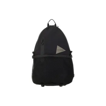 And Wander Cotton Backpack Unisex Black