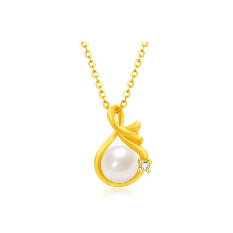 Lao Feng Xiang S925 Silver Necklaces Women's-0