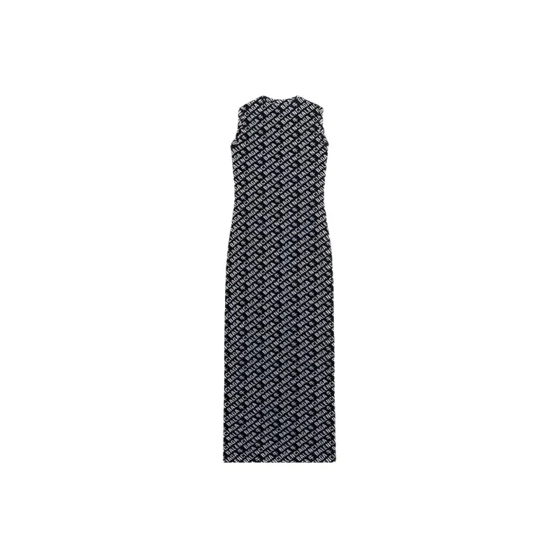 Balenciaga Short Sleeved Dresses Women's Black-1