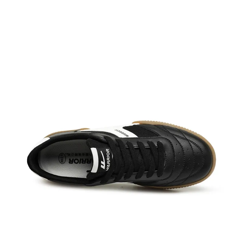 Warrior Coverage Abrasion Resistant Lightweight Breathable Slip Resistant Low Top Skateboard Shoes Men's Black Rice-2