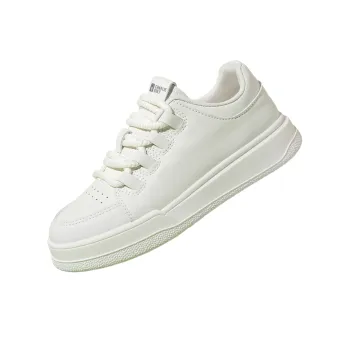CHARLIE GOLF Anti Slip Wear Resistant Low Top Skateboard Shoes Women's White
