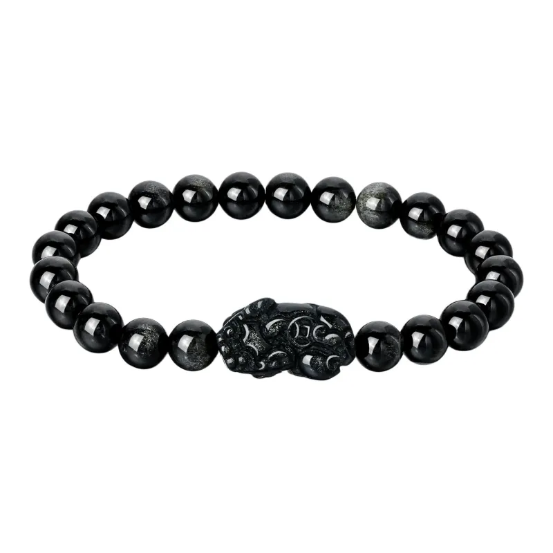 Lao Feng Xiang Obsidian Bracelets Men's-0