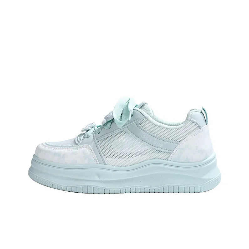 RENBEN Lightweight, Breathable, And Slip Resistant Low Top Skateboard Shoes Women's Blue-0