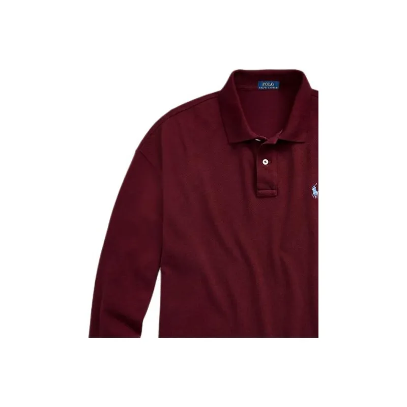 Polo Ralph Lauren SS24 Polo Shirt Women's Burgundy-4