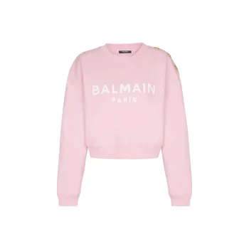 BALMAIN Paris print Sweatshirt
