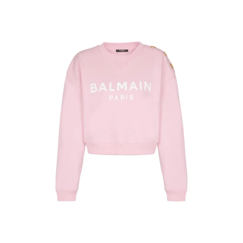 BALMAIN Paris print Sweatshirt-0