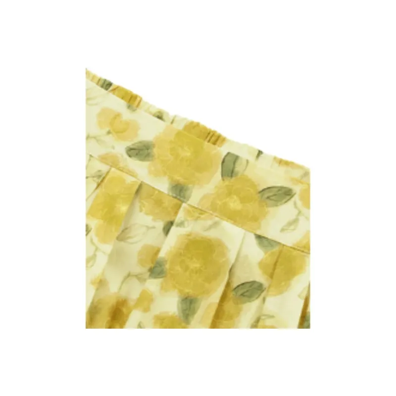 Fragment SS24 Casual Long Skirt Women's Yellow-1