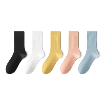 LUOLIAN Mid Calf Socks Women's 5 Pack