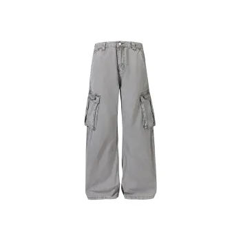 KEIRANDUN Jeans Unisex Gray