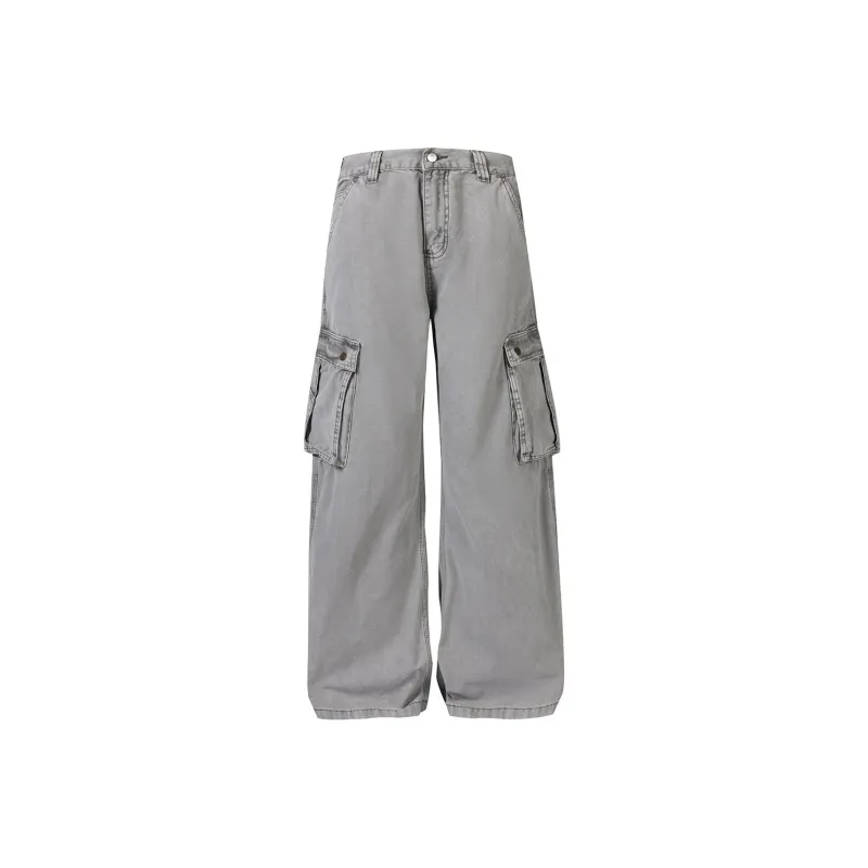 KEIRANDUN Jeans Unisex Gray-0