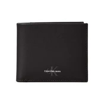 CALVIN KLEIN Smooth Leather Wallet Men's Black