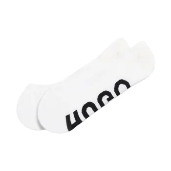 HUGO BOSS No Show Socks Women's 2 Pack White