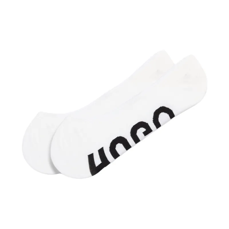 HUGO BOSS No Show Socks Women's 2 Pack White-0