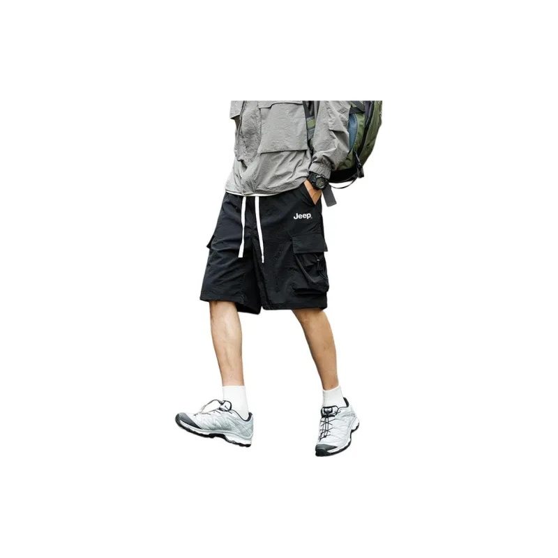 Jeep Casual Shorts Unisex Gray Green-12