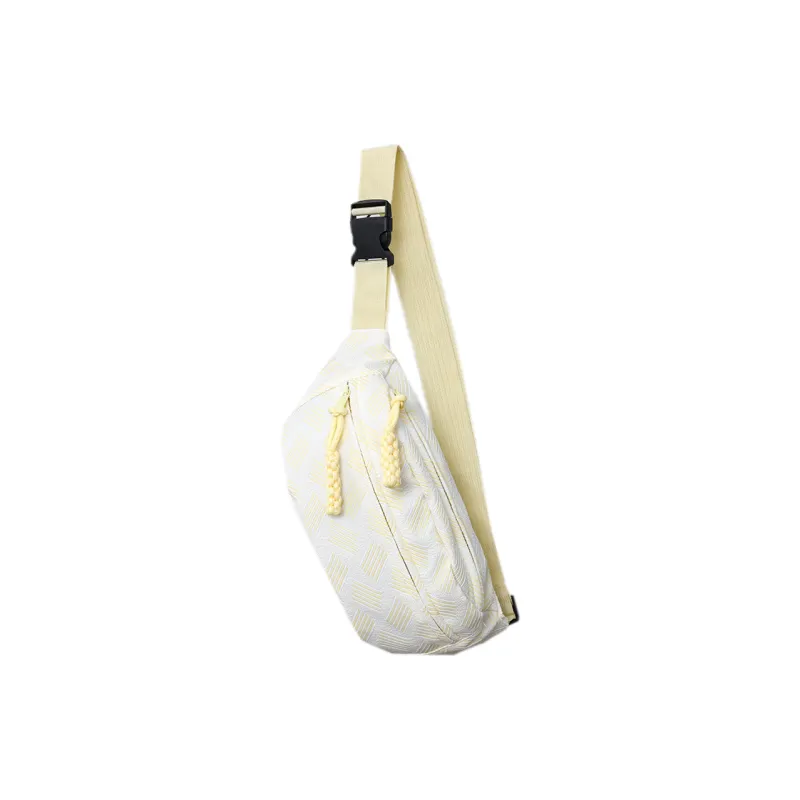 Techson Nylon Sling Bag Regular Unisex Beige Yellow/Pink-0