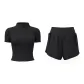 [Short-Sleeved Set]Starburst Black+Black