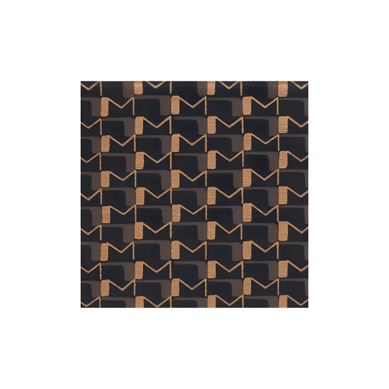 Moynat Canvas Hard Case Clutch Handbag Unisex Charcoal Black Brown-4