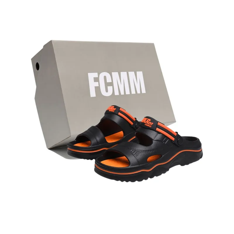 FCMM Beach Sandals Men Black Orange/Green/White Blue/Khaki Brown-0