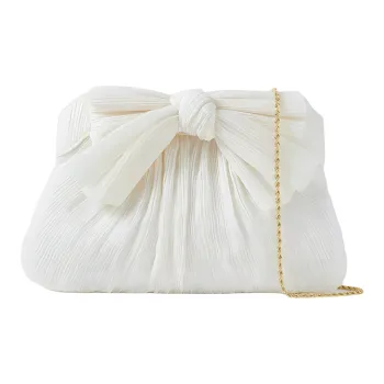 Loeffler Randall Polyester Clutch Medium Size Women's White