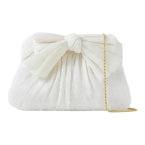 Loeffler Randall Polyester Clutch Medium Size Women's White