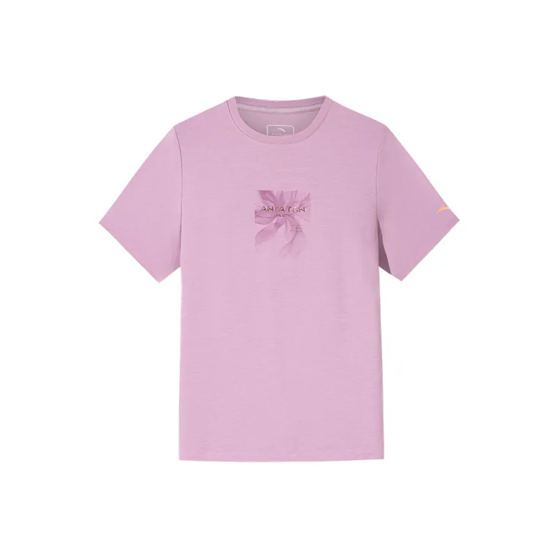 Anta Variety Training Collection T Shirt Women's Blush Purple Pink-0