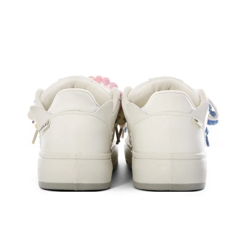 The New Age Family Low Top Skateboard Shoes Women's Beige-3