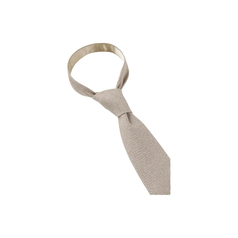 HUGO BOSS Silk, Mulberry Silk Ties Unisex Beige-1