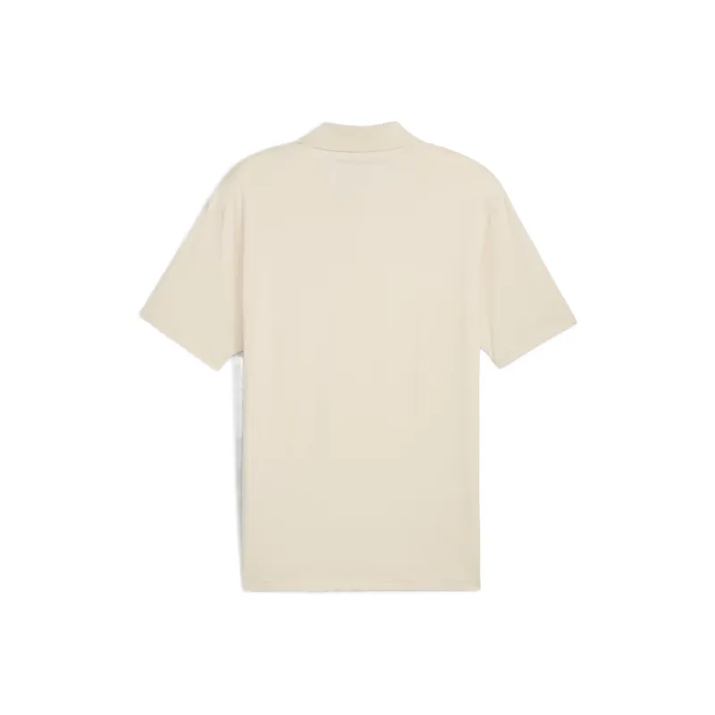 PUMA PorscheEssentials Polo Shirt Men's Ecru-1