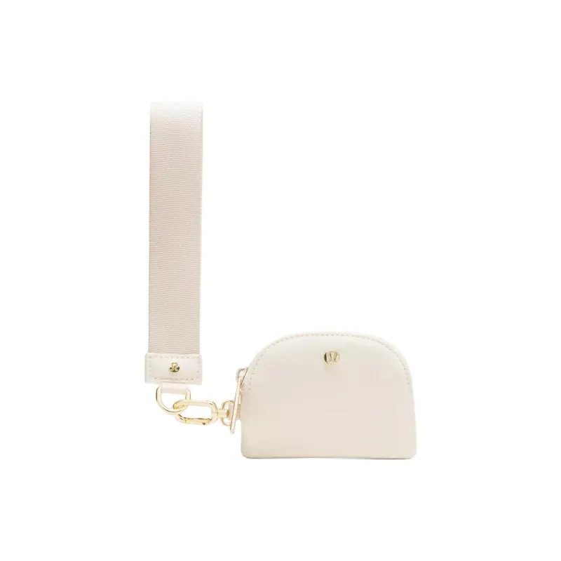 Lululemon Nylon Coin Purse Women's Light Ivory White-2