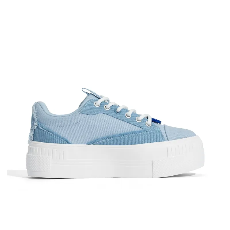 Kappa Back to Back Low Top Skateboard Shoes Women's Iceberg Blue-1