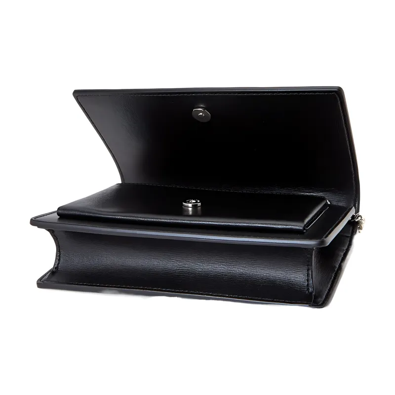 SAINT LAURENT YSL Smooth Leather Sunset Handbag Trumpets Women's Black-3
