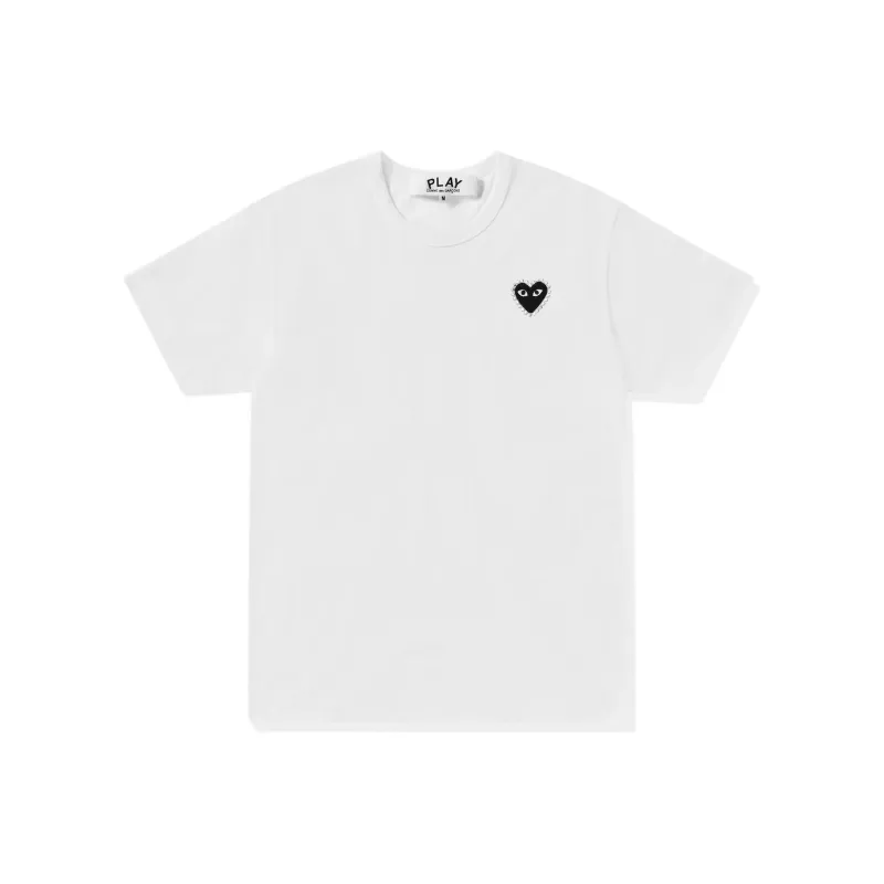 COMME DES GARCONS SHIRT Emblem Rhinestone Heart T-Shirt-0