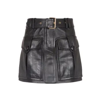 BALMAIN Belted Skirt