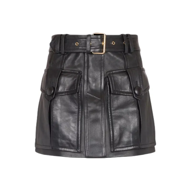 BALMAIN Belted Skirt-0