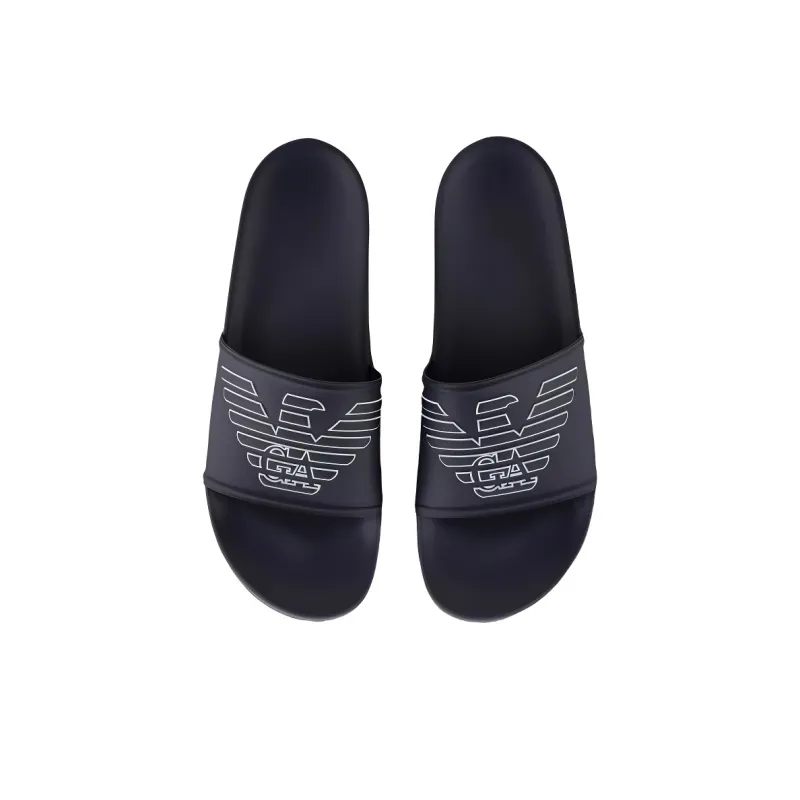 EMPORIO ARMANI Slide Slippers Men's Black-3