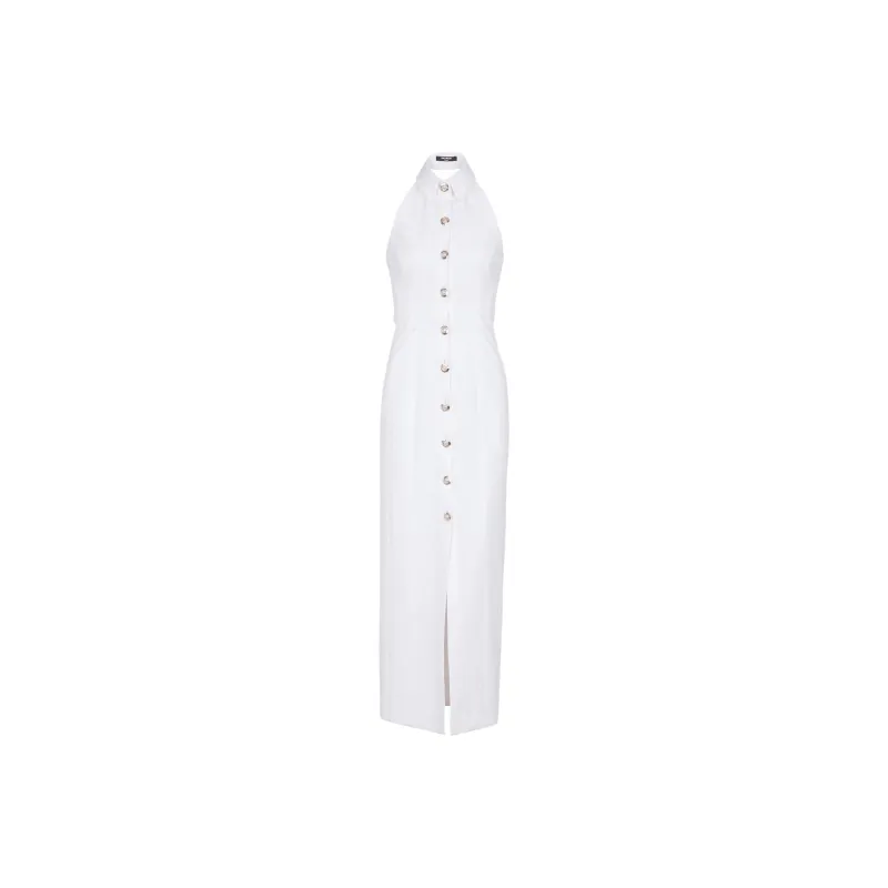 BALMAIN Poplin Midi Dress-0