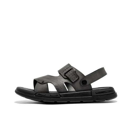 Spider King Beach Sandals Men's Gray