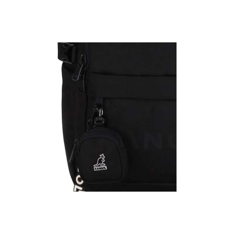 KANGOL Polyester Backpack Unisex Black-4