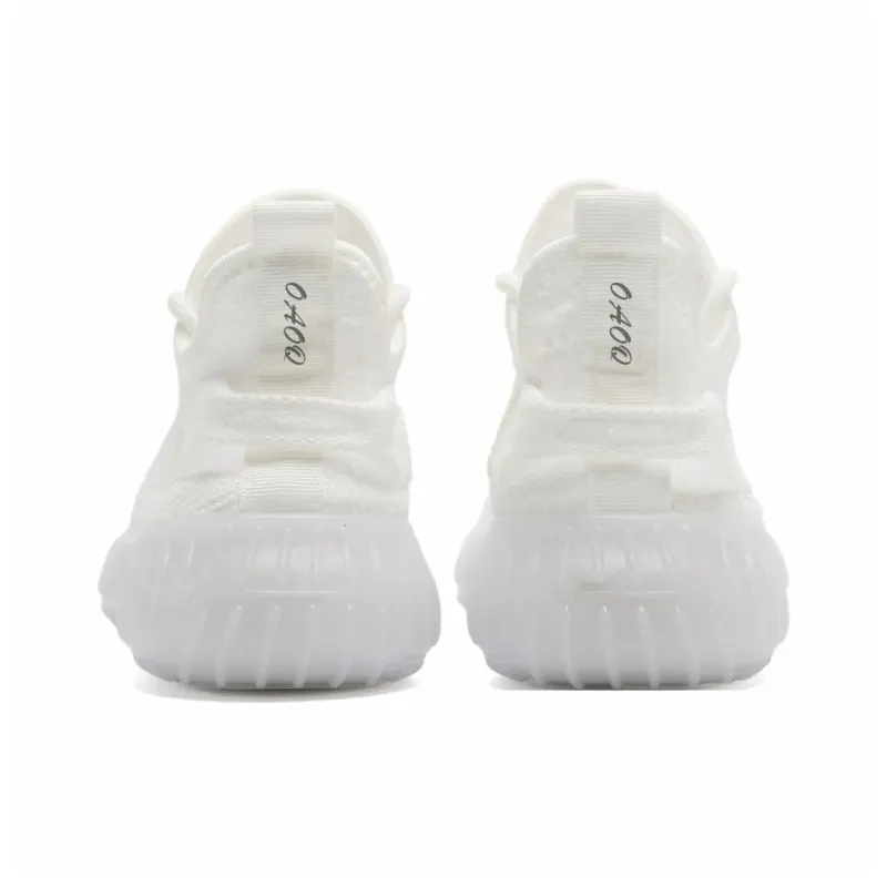 OAOQ Cushioning Height Increasing Abrasion Resistant Lightweight Slip Resistant Low Top Casual Shoes Unisex-59