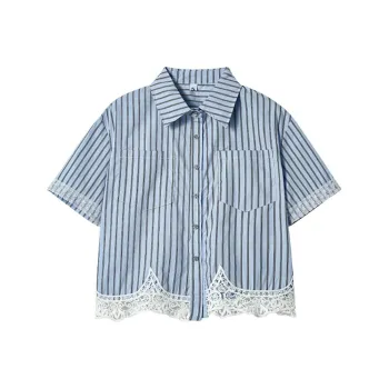 ABBY GODDESS Shirts Women's Blue